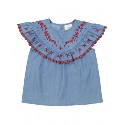 Blouse Victoire chambray...